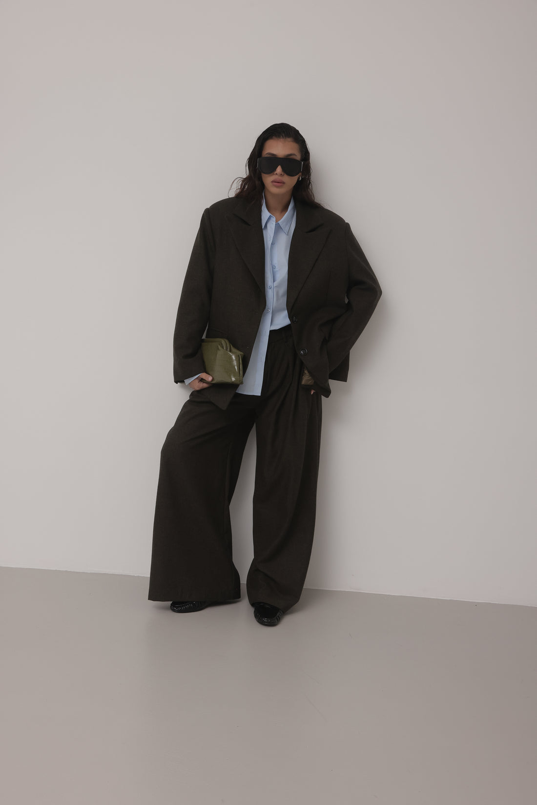 TAILLEUR IN LANA DOWNTOWN STREET - VERDE HAR031