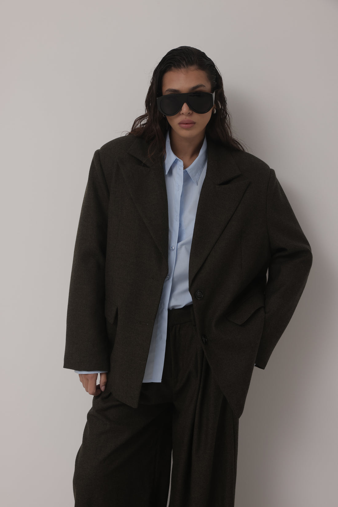 TAILLEUR IN LANA DOWNTOWN STREET - VERDE HAR031