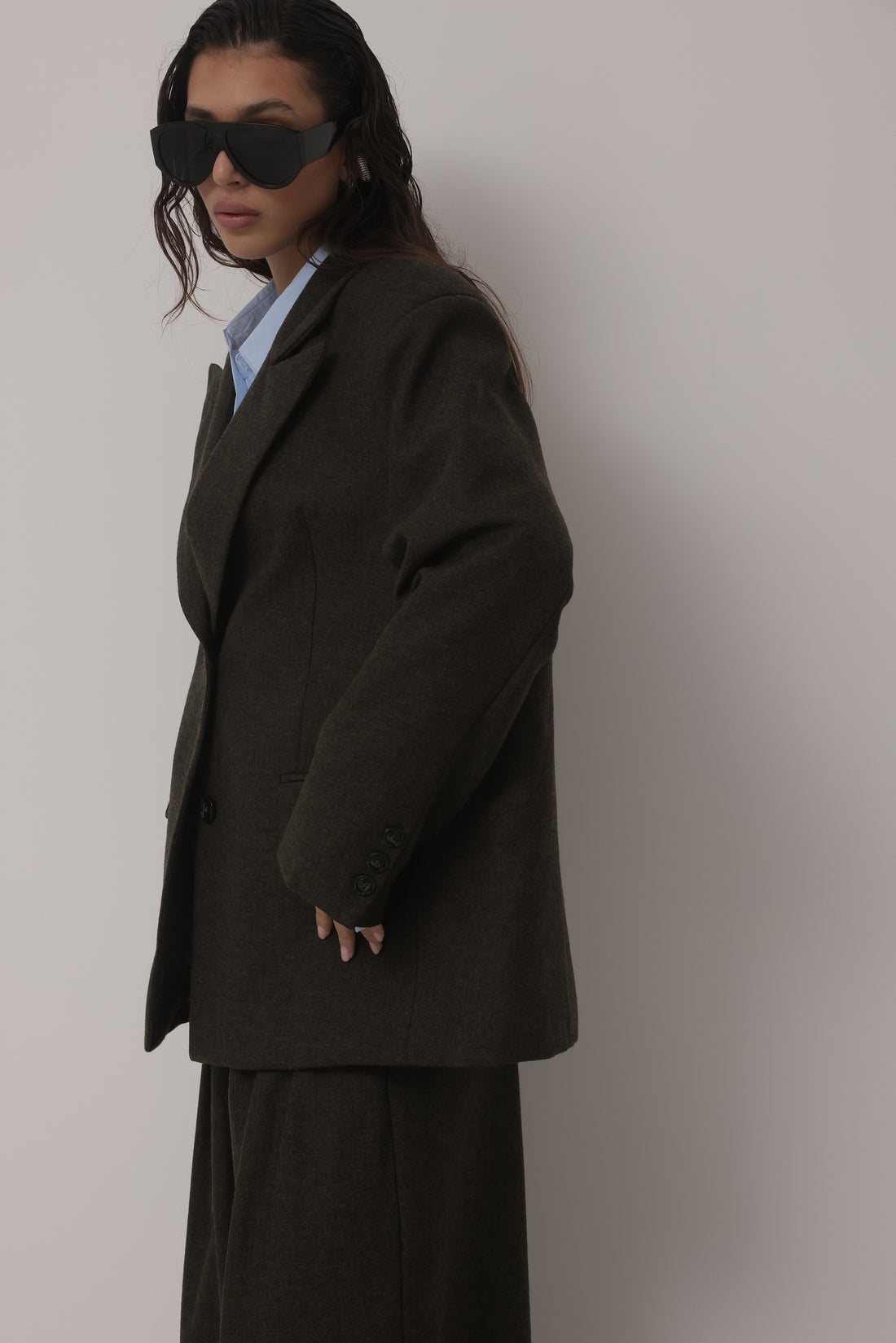 TAILLEUR IN LANA DOWNTOWN STREET - VERDE HAR031