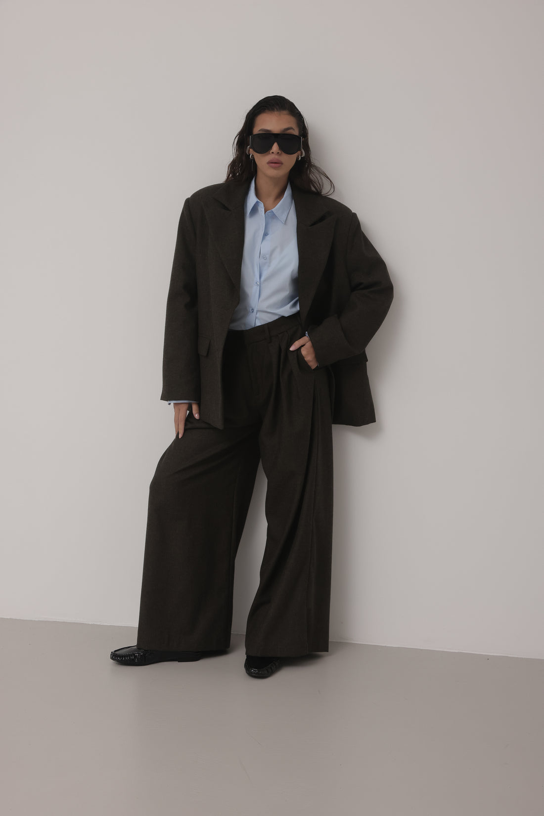 TAILLEUR IN LANA DOWNTOWN STREET - VERDE HAR031